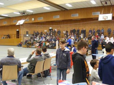 Saalflugtag 2018 - die Halle am Vormittag