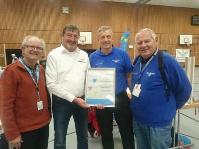 Saalflugtag 2018 - Juliläumsurkunde 40 Jahre BPMV